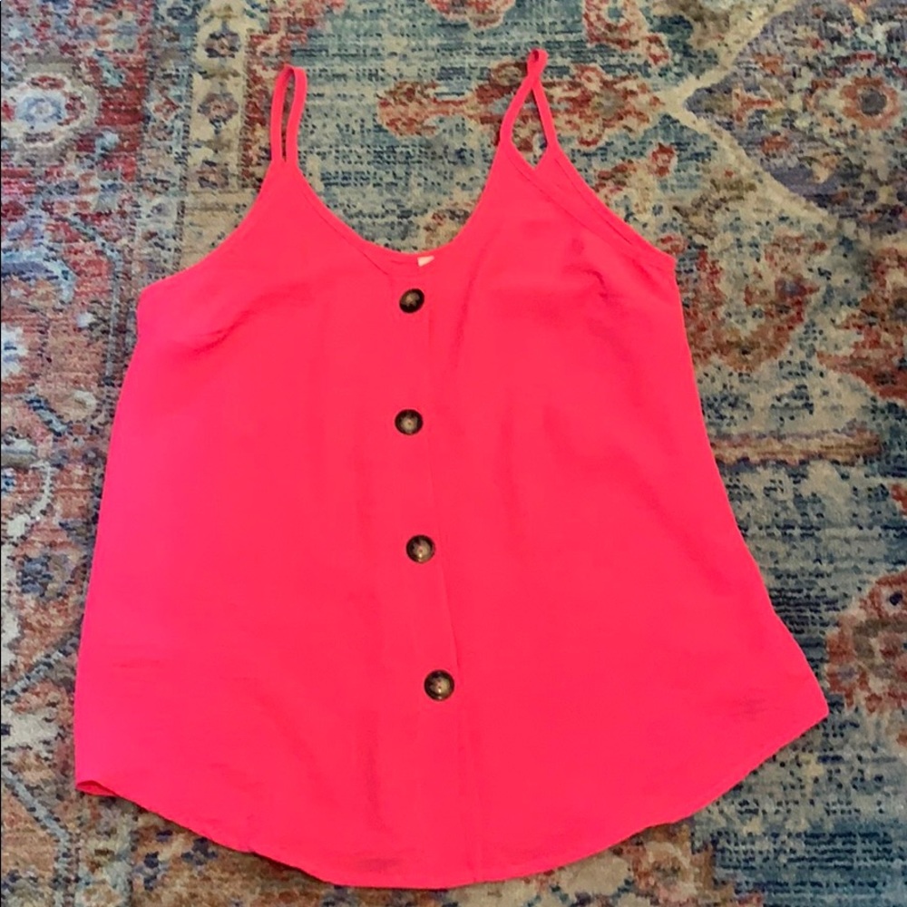 Hot pink tank top